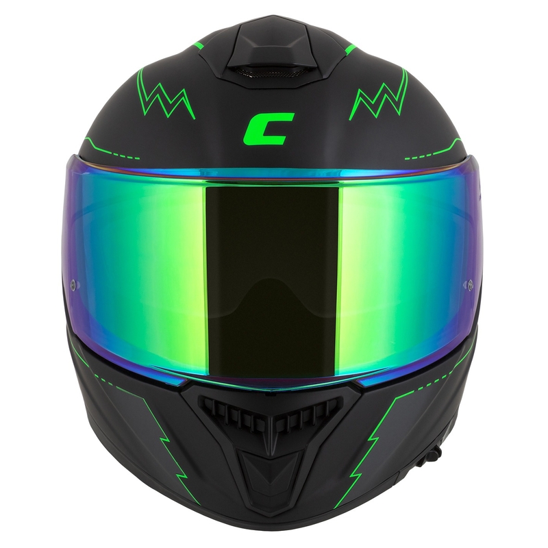 Integral motoristična čelada Cassida Integral GT 2.1 Flash black-fluo green-grey