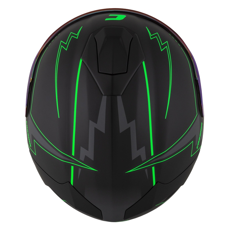 Integral motoristična čelada Cassida Integral GT 2.1 Flash black-fluo green-grey