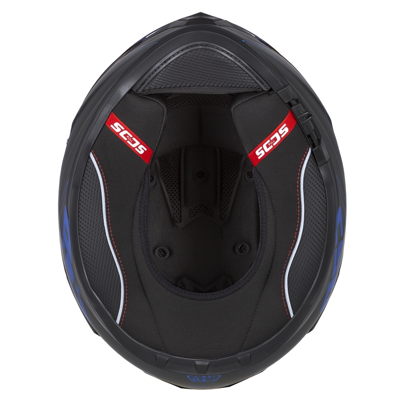 Integral motoristična čelada Cassida Integral GT 2.1 Flash črna-modra-siva