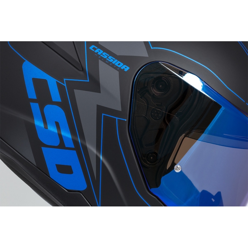 Integral motoristična čelada Cassida Integral GT 2.1 Flash črna-modra-siva