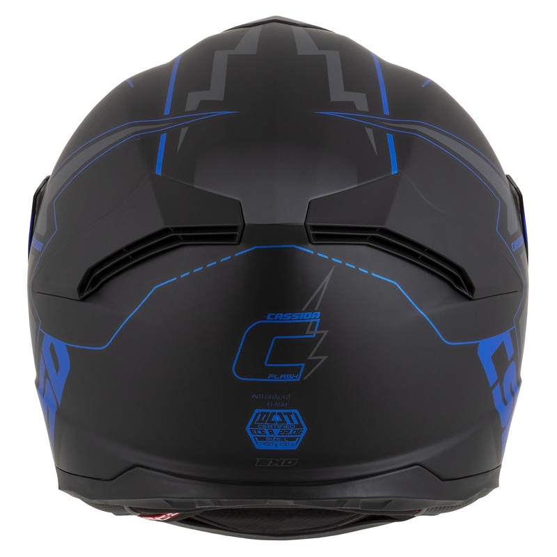 Integral motoristična čelada Cassida Integral GT 2.1 Flash črna-modra-siva