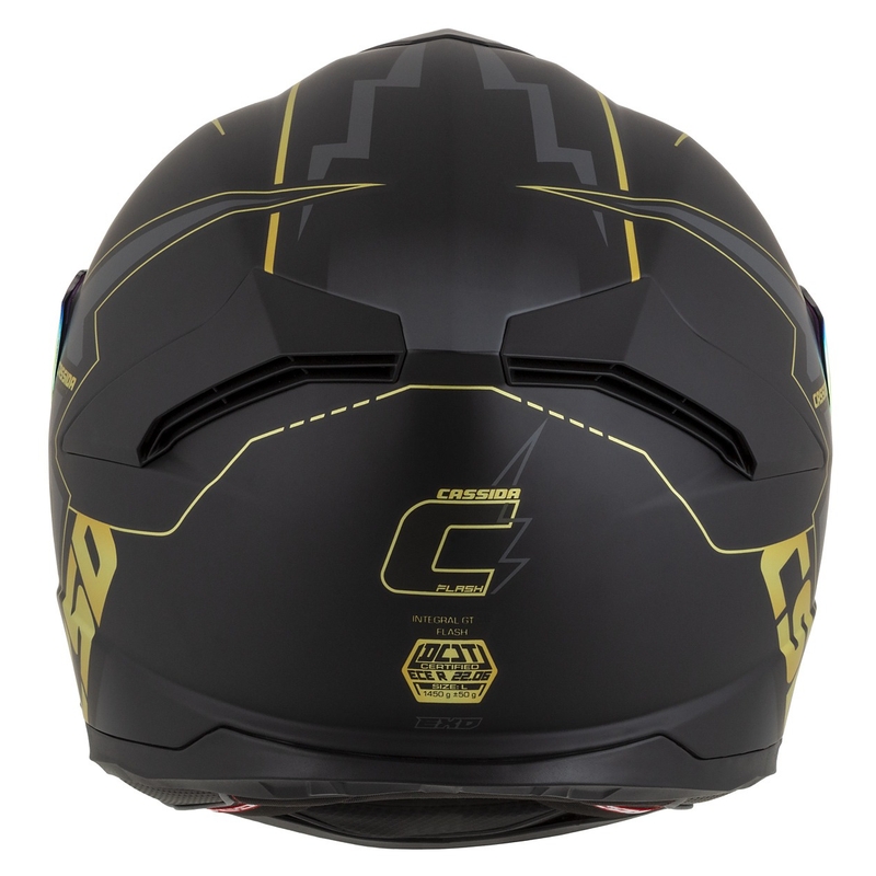 Cassida Integral GT 2.1 Flash črno-zlato-siva motoristična čelada