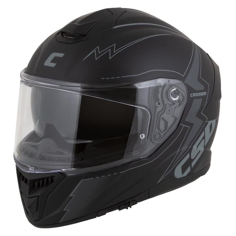 Cassida Integral GT 2.1 Flash Black-Grey Integral motoristična čelada