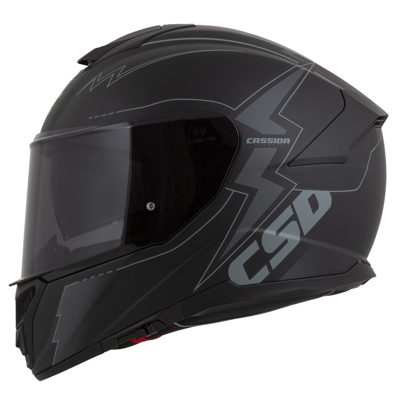 Cassida Integral GT 2.1 Flash Black-Grey Integral motoristična čelada