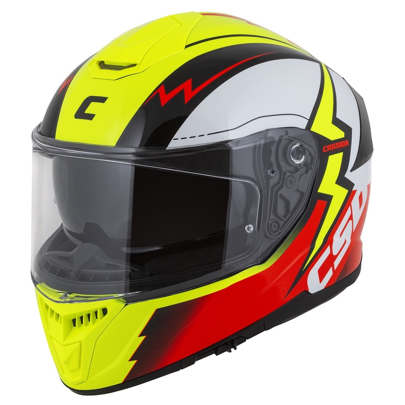 Integral motoristična čelada Cassida Integral GT 2.1 Flash fluo rumeno-rdeče-črno-bela