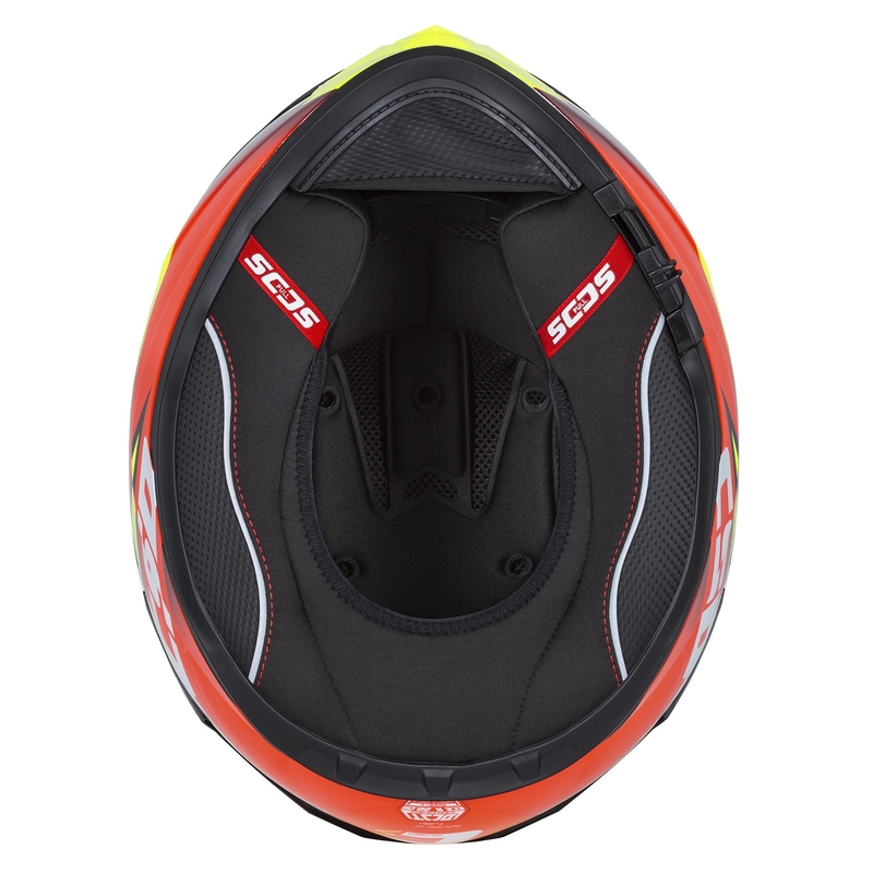 Integral motoristična čelada Cassida Integral GT 2.1 Flash fluo rumeno-rdeče-črno-bela