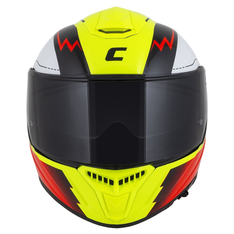 Integral motoristična čelada Cassida Integral GT 2.1 Flash fluo rumeno-rdeče-črno-bela