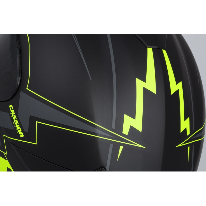 Cassida Integral GT 2.1 Flash črno-fluo rumeno-siva motoristična čelada