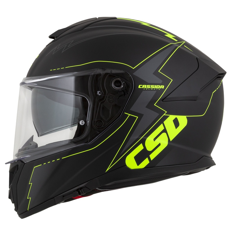 Cassida Integral GT 2.1 Flash črno-fluo rumeno-siva motoristična čelada