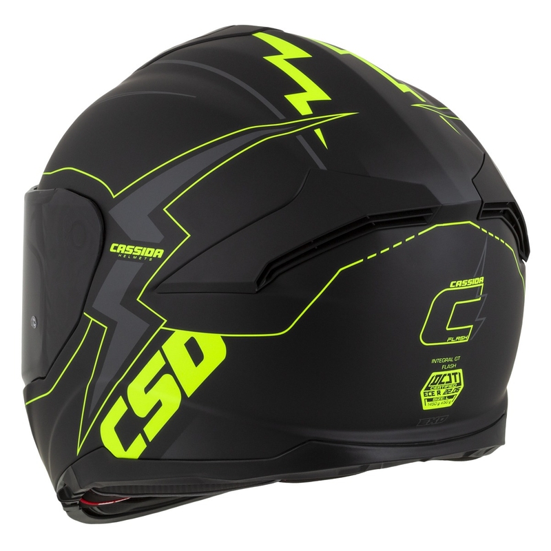 Cassida Integral GT 2.1 Flash črno-fluo rumeno-siva motoristična čelada