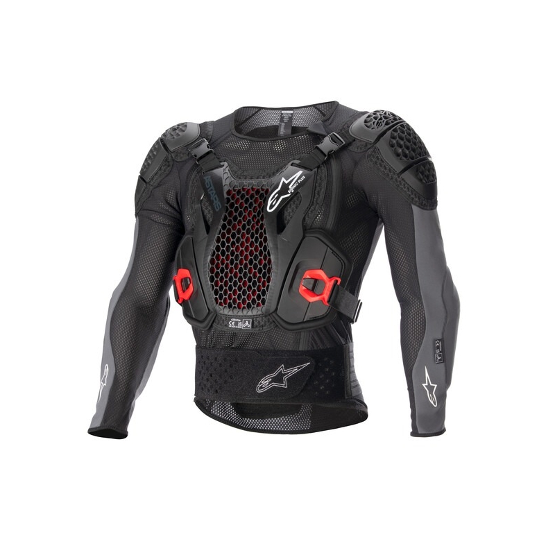 Alpinestars Bionic Plus 2 črno-sivo-rdeča zaščita telesa