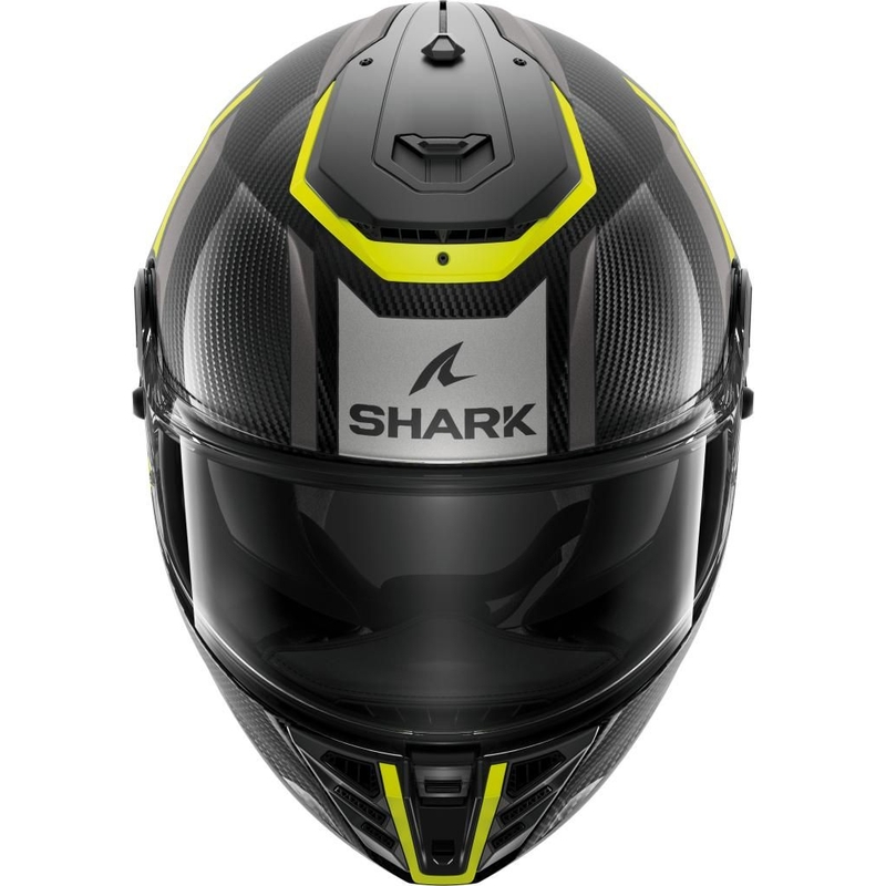 Integralna motoristična čelada SHARK SPARTAN RS Carbon Shawn črno-sivo-fluo rumena
