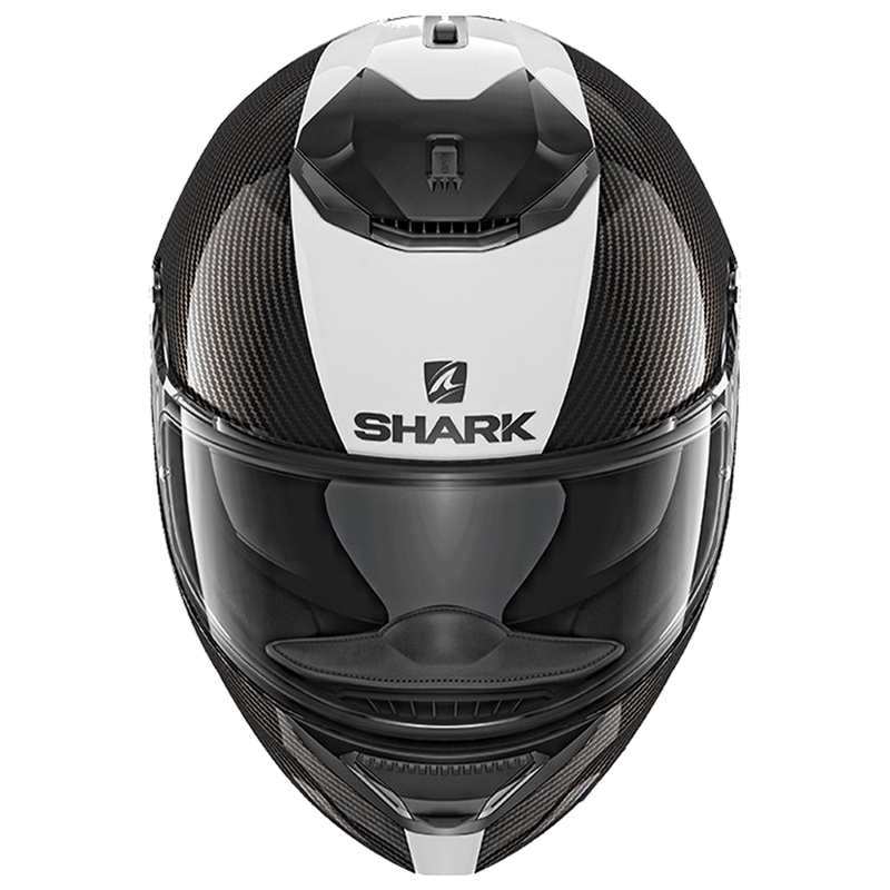 SHARK Spartan Spartan Carbon Skin 1.2 črno-bela integralna motoristična čelada