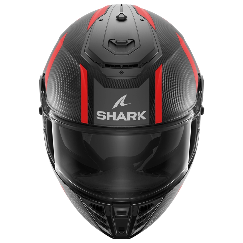 Integralna motoristična čelada SHARK SPARTAN RS Carbon Shawn Mat črno-rdeča
