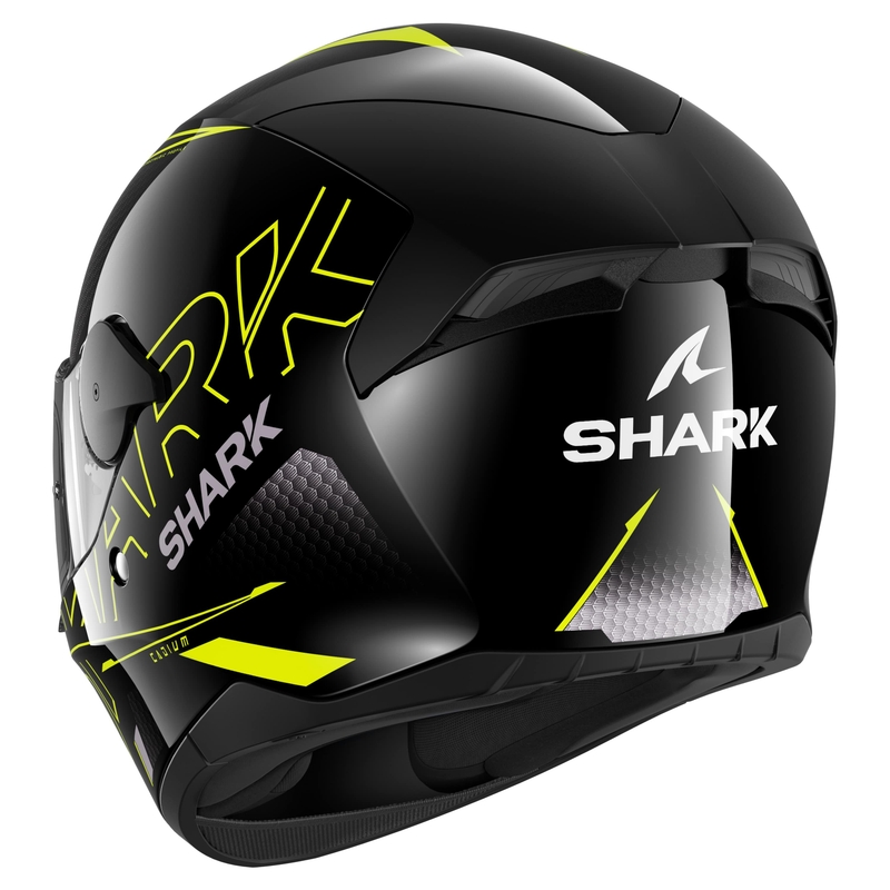 Integralna motoristična čelada SHARK D-SKWAL 2 Cadium črno-rumena