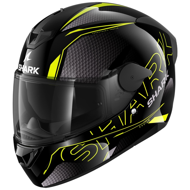 Integralna motoristična čelada SHARK D-SKWAL 2 Cadium črno-rumena