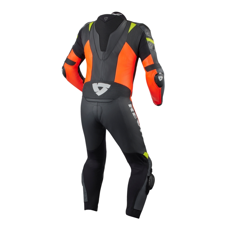 Revit Hyperspeed 2 enodelna motoristična obleka black-fluo red razprodaja