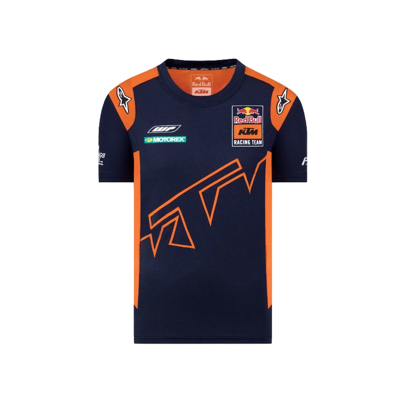KTM Red Bull Racing Uradna majica Teamline modro-oranžna