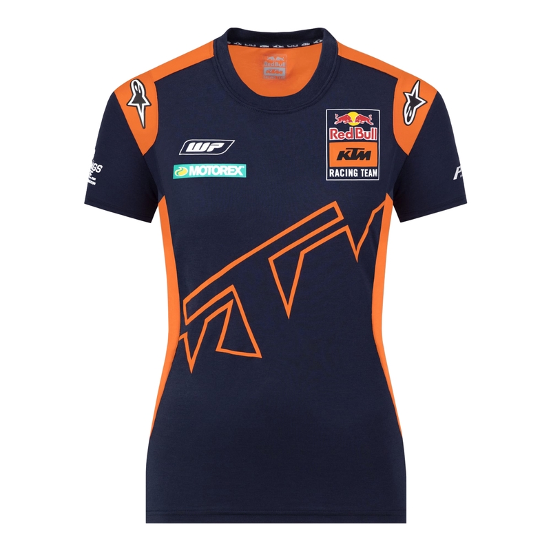 Ženska majica KTM Red Bull Racing Official Teamline modro-oranžna razprodaja