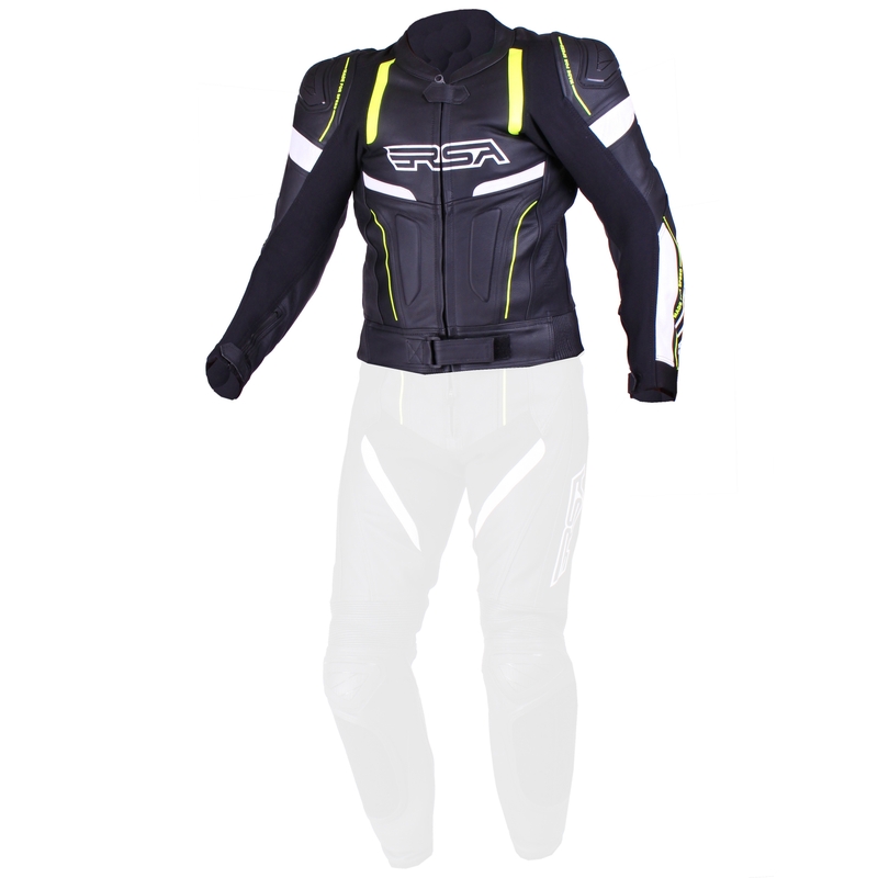 Moška jakna RSA Speedway black-white-fluo yellow - II. kakovost razprodaja