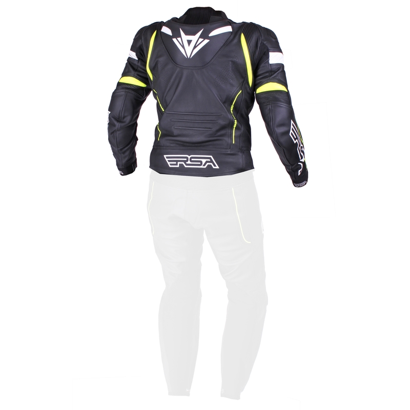 Moška jakna RSA Speedway black-white-fluo yellow - II. kakovost razprodaja
