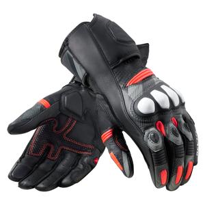 Motoristične rokavice Revit League 2 black-fluo red