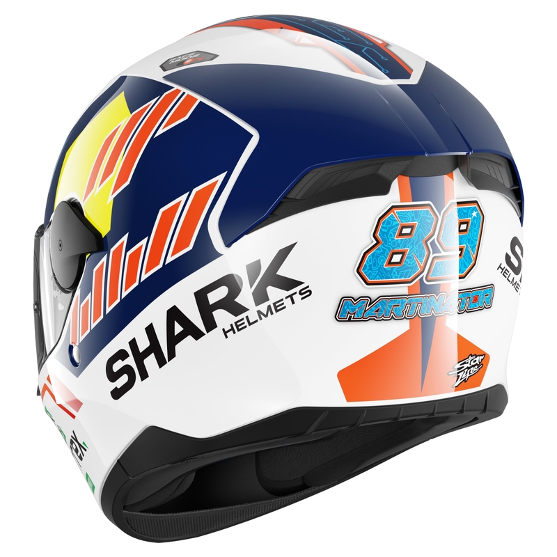 Integralna motoristična čelada SHARK D-SKWAL 2 Replica Jorge Martin belo-rdeče-modro-rumena