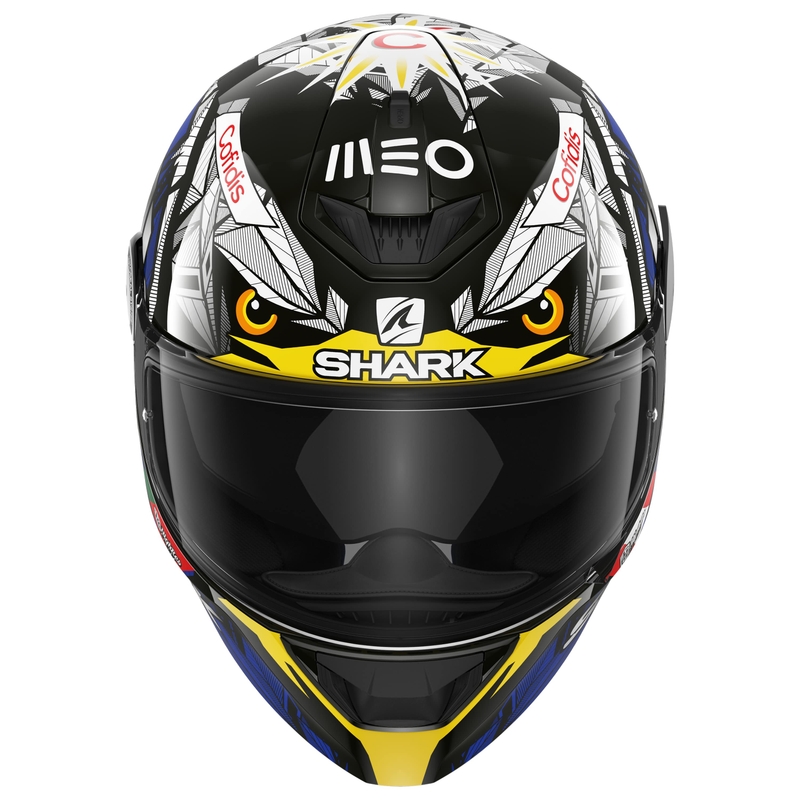 Integralna motoristična čelada SHARK D-SKWAL 2 Replica Oliveira Falco črno-modro-rumena