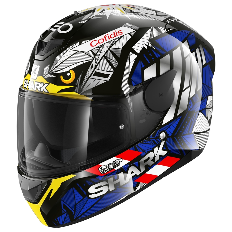 Integralna motoristična čelada SHARK D-SKWAL 2 Replica Oliveira Falco črno-modro-rumena