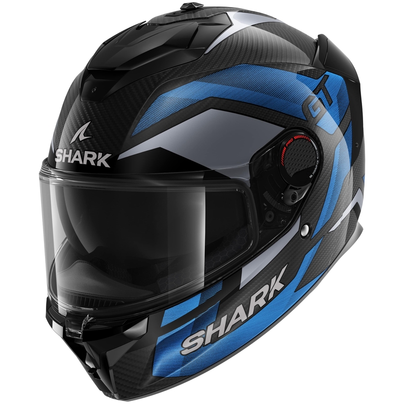 Integralna motoristična čelada SHARK SPARTAN GT PRO Carbon Ritmo črno-modra