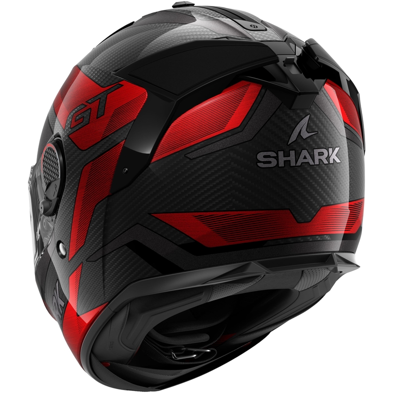 Integralna motoristična čelada SHARK SPARTAN GT PRO Carbon Ritmo črno-rdeča