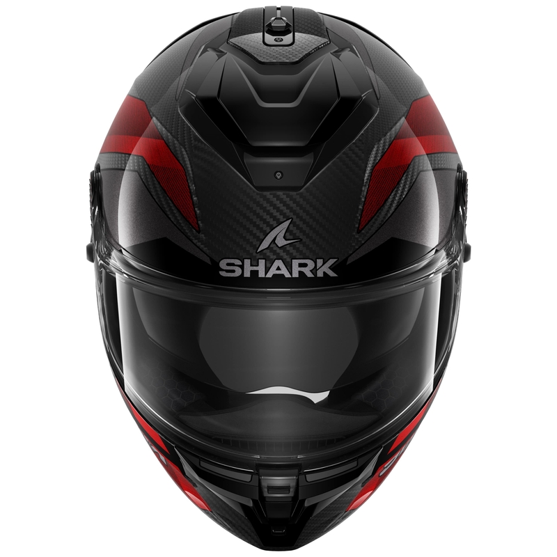 Integralna motoristična čelada SHARK SPARTAN GT PRO Carbon Ritmo črno-rdeča