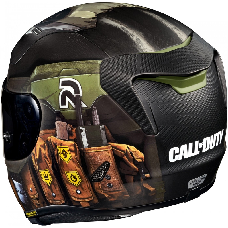 HJC RPHA 11 Ghost Call Of Duty MC34SF Full Face motoristična čelada črno-rjava-zelena akcija razprodaja