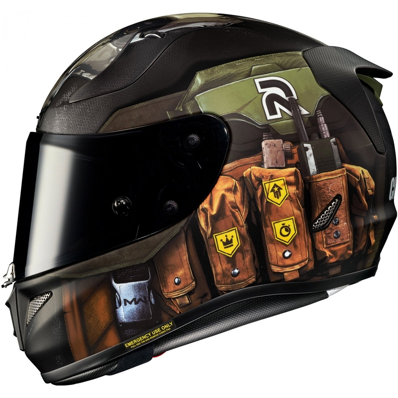 HJC RPHA 11 Ghost Call Of Duty MC34SF Full Face motoristična čelada črno-rjava-zelena akcija razprodaja
