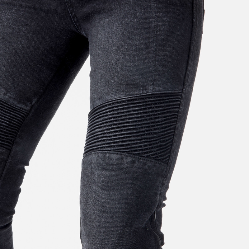 Ženske hlače Ozone Agness II Black Motorcycle Jeans