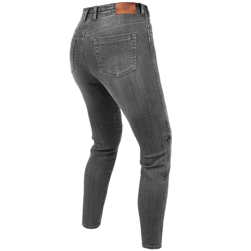 Ženske motoristične kavbojke Rebelhorn Classic III SK sive barve razprodaja