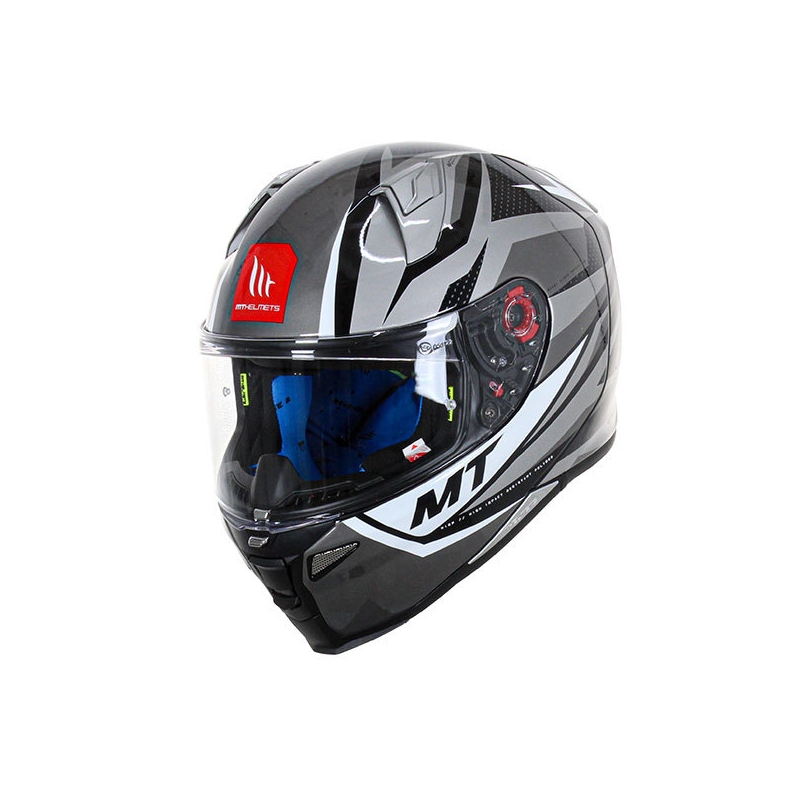 MT FF110 Revenge 2 Full Face motoristična čelada Kley belo-sivo-črna akcija razprodaja