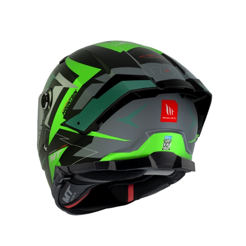 MT FF118SV Thunder 4 SV Mountain B6 črno-zelena integralna motoristična čelada razprodaja