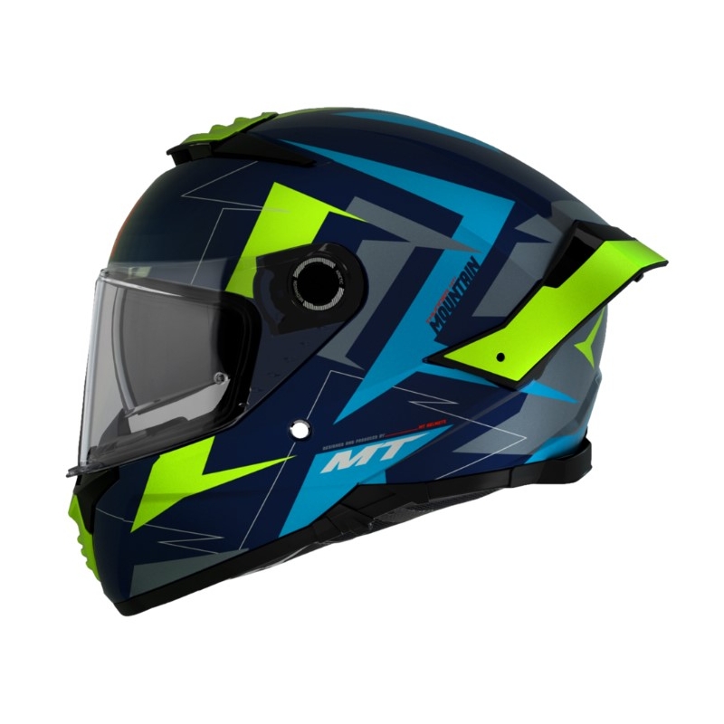 MT FF118SV Thunder 4 SV Mountain C7 sivo-zeleno-modra integralna motoristična čelada