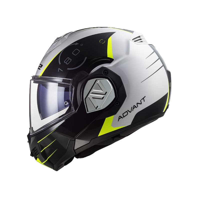 Čelada za motoriste LS2 FF906 Advant Codex 06 črno-bela-fluo rumena