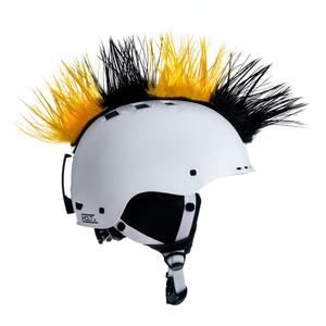 Čepica Mohawk s čelado črno-rumene barve