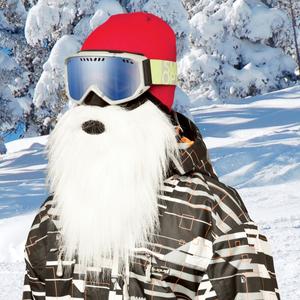 Beardski Božičkova maska bela