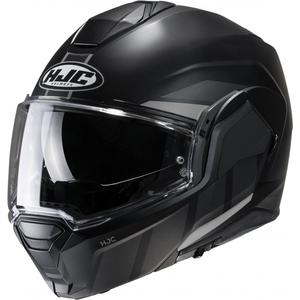 HJC i100 Beis MC5SF črna/siva motoristična čelada s prevračanjem