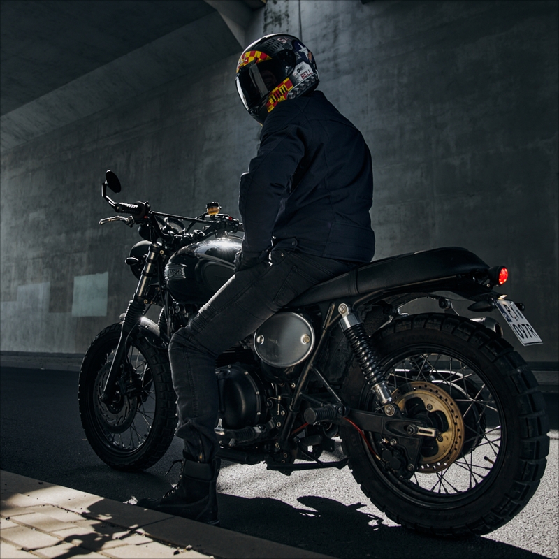 Rebelhorn Hunter Dark Blue Motorcycle Jacket razprodaja