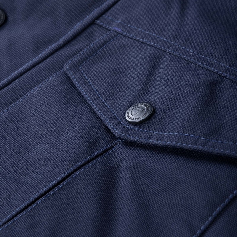 Rebelhorn Hunter Dark Blue Motorcycle Jacket razprodaja
