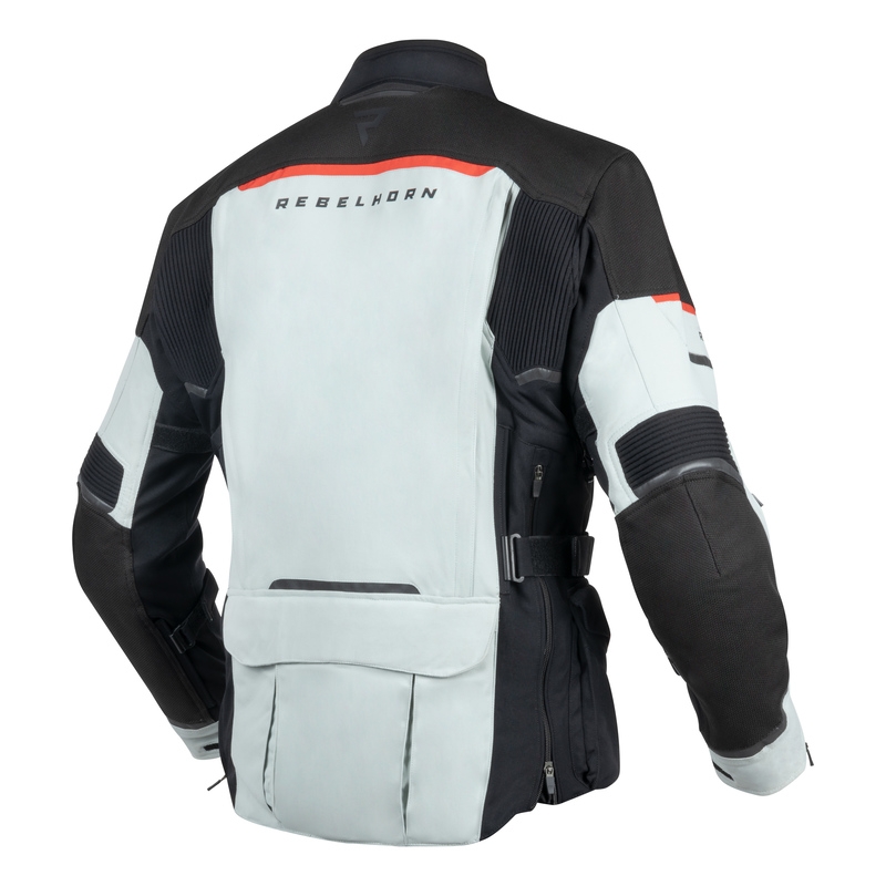 Rebelhorn Range sivo-črno-rdeča motoristična jakna