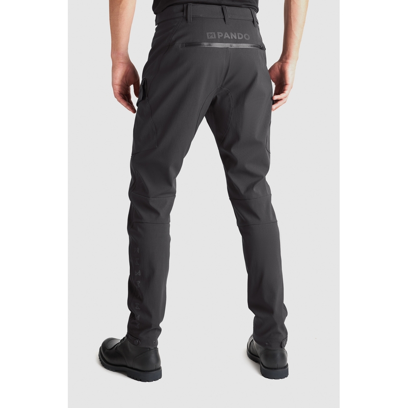 PANDO MOTO Triton WP Slim Black Motoristične hlače razprodaja