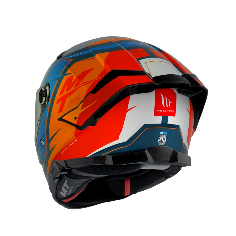 MT Thunder 4 SV Pental B4 integralna motoristična čelada modro-oranžna