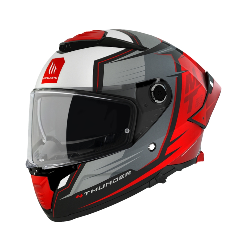 MT Thunder 4 SV Pental B5 sivo-rdeča integralna motoristična čelada razprodaja