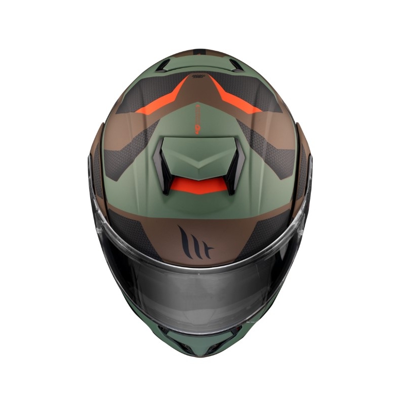 MT Atom SV Skill A9 motoristična čelada črno-zeleno-rjava razprodaja